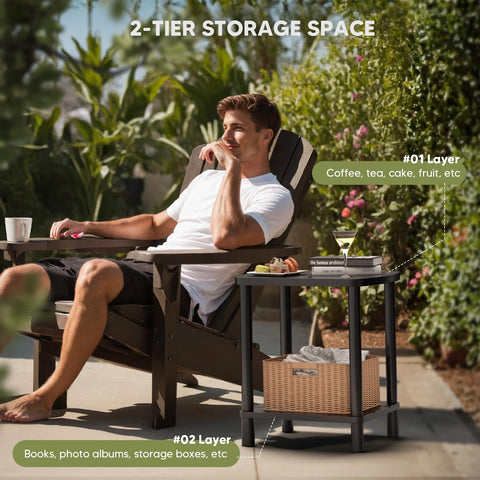 LEJANEOYE compact design fits patios, balconies, or bathrooms