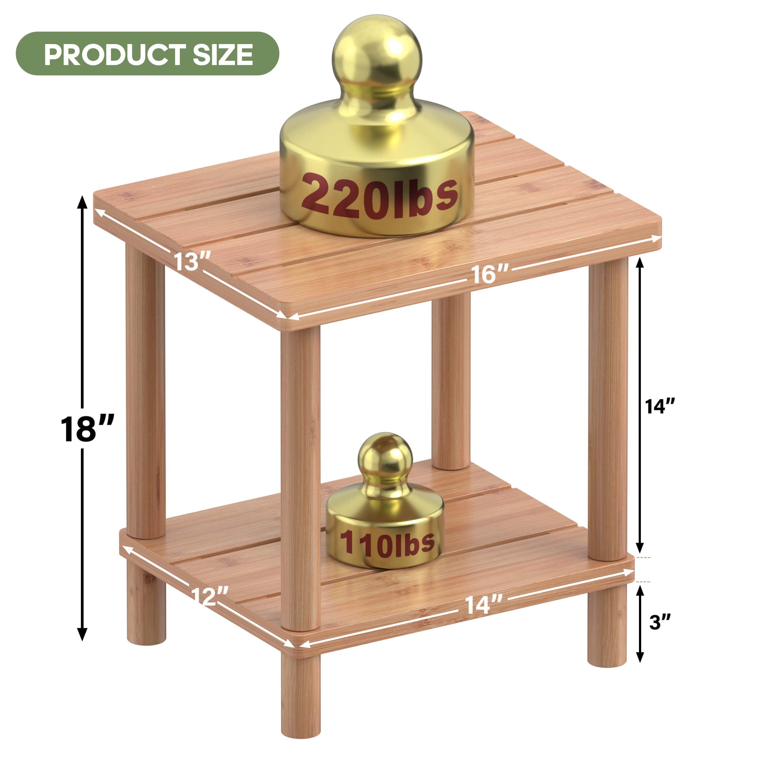 LEJANEOYE two-tier design keeps outdoor essentials organized