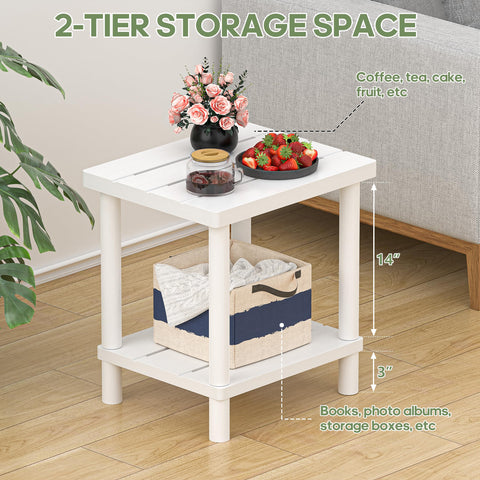 LEJANEOYE weather-resistant bamboo table resists sun, humidity, and fading.