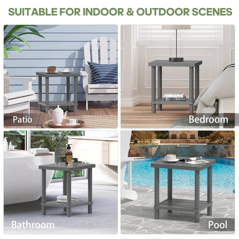 LEJANEOYE patio-garden scene with compact design beside Adirondack chairs