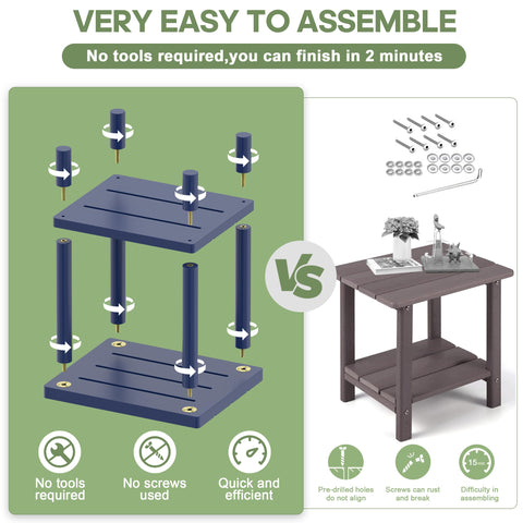 LEJANEOYE weather-resistant bamboo finish helps resist sun and humidity for outdoor longevity.