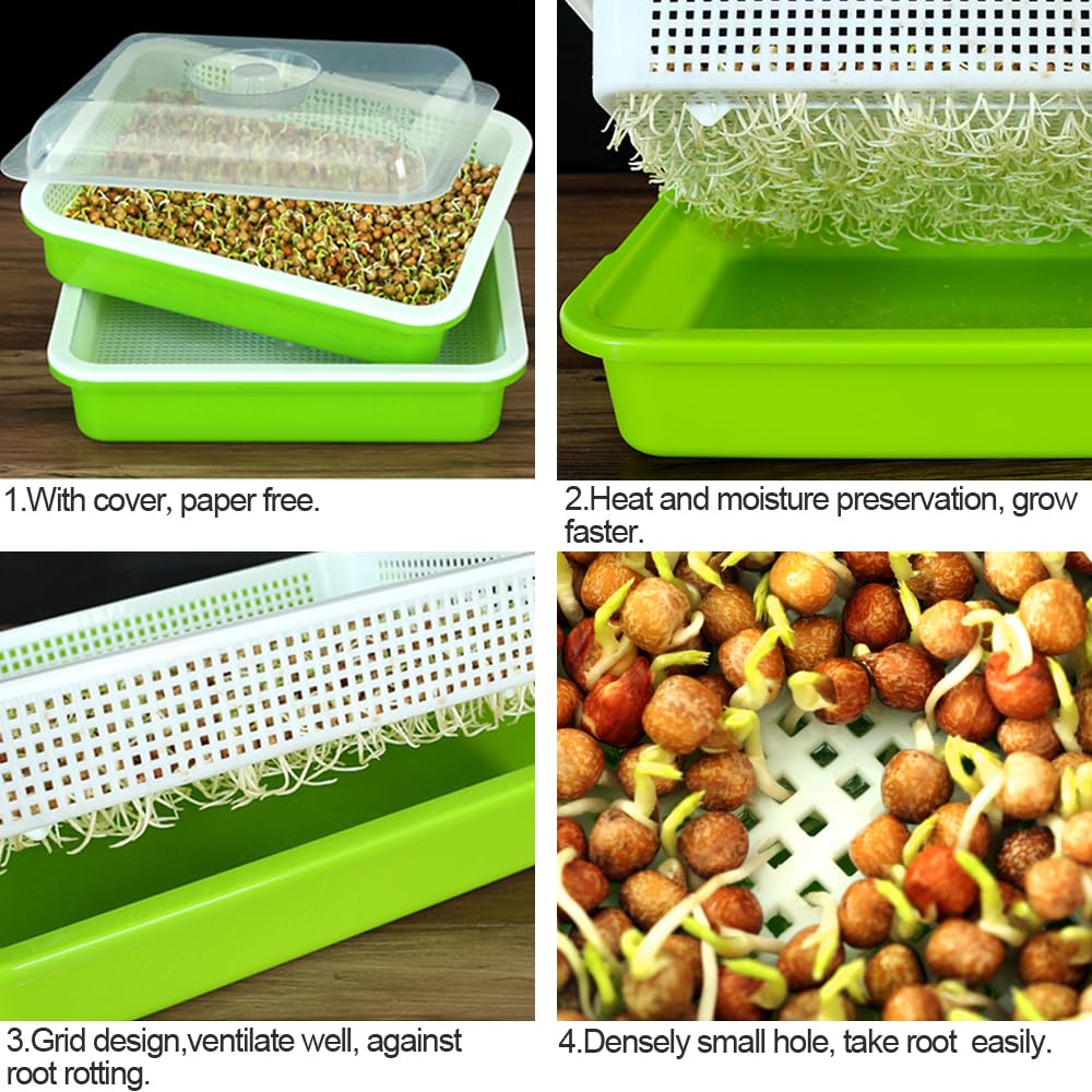 LeJoy Garden storage tray serves as seed container after sprouts