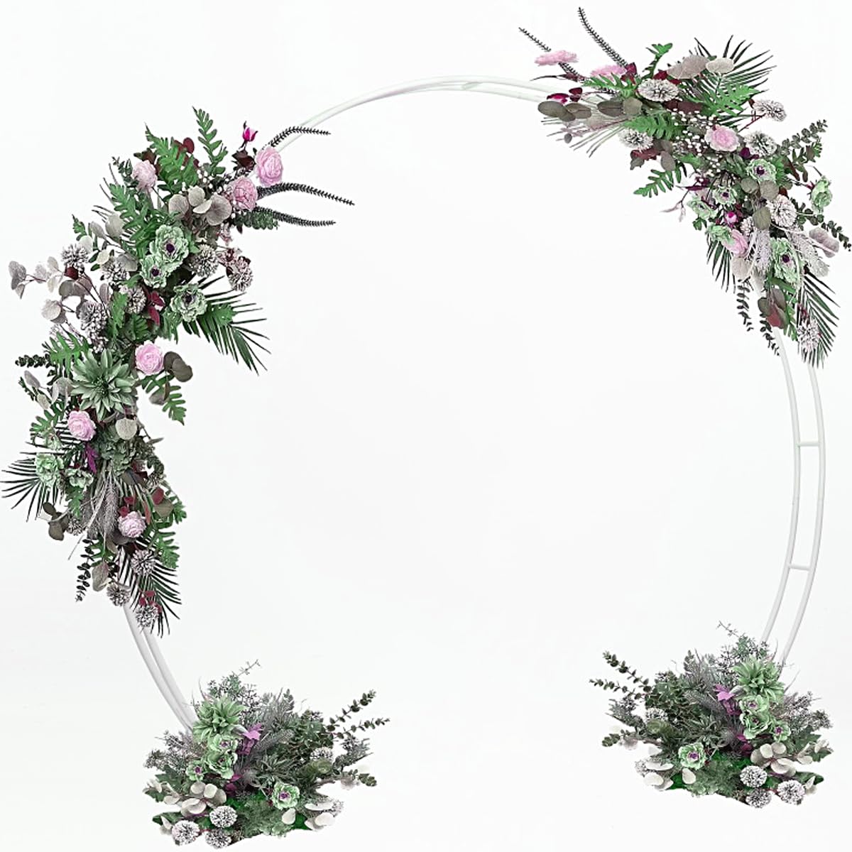 Outdoor ceremony backdrop: LeJoy Garden arch ready for decoration.