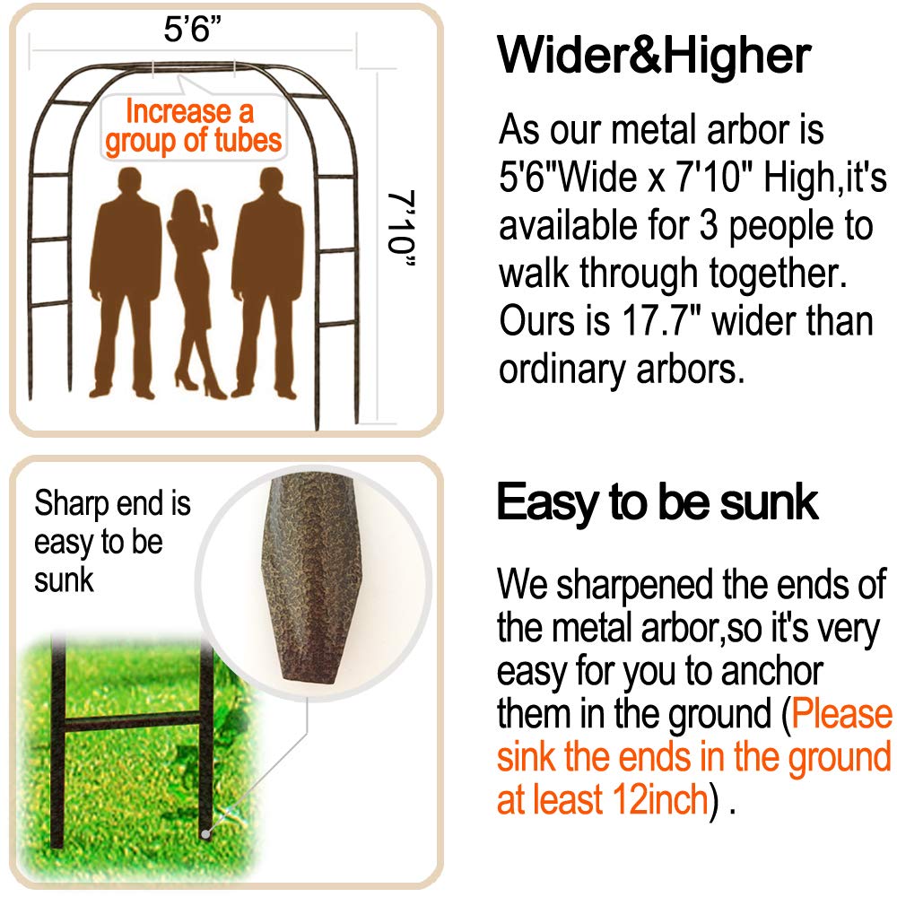 LeJoy Garden arch display showing easy-to-assemble design.