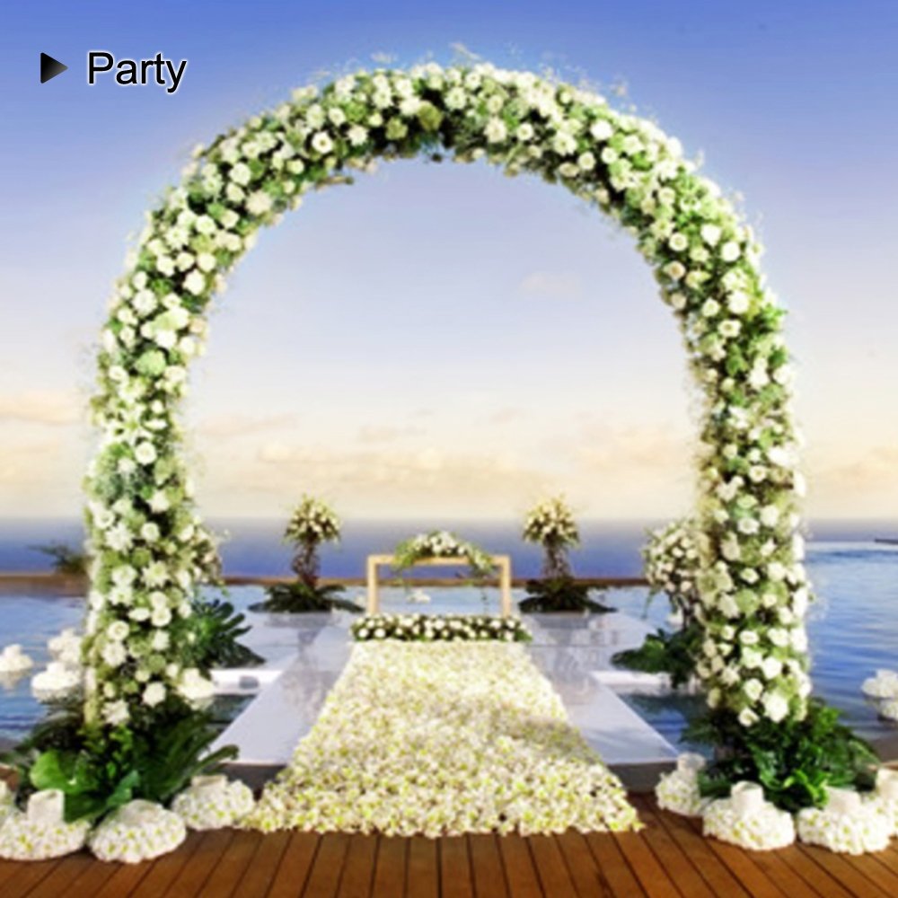 LeJoy Garden arch with vintage bronze finish and textured surface.