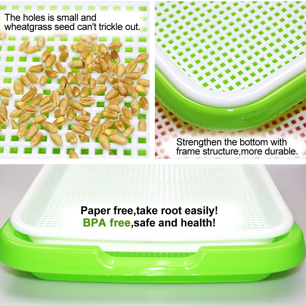 LeJoy Garden extra-strength shelf connectors provide sturdy support for sprouts.