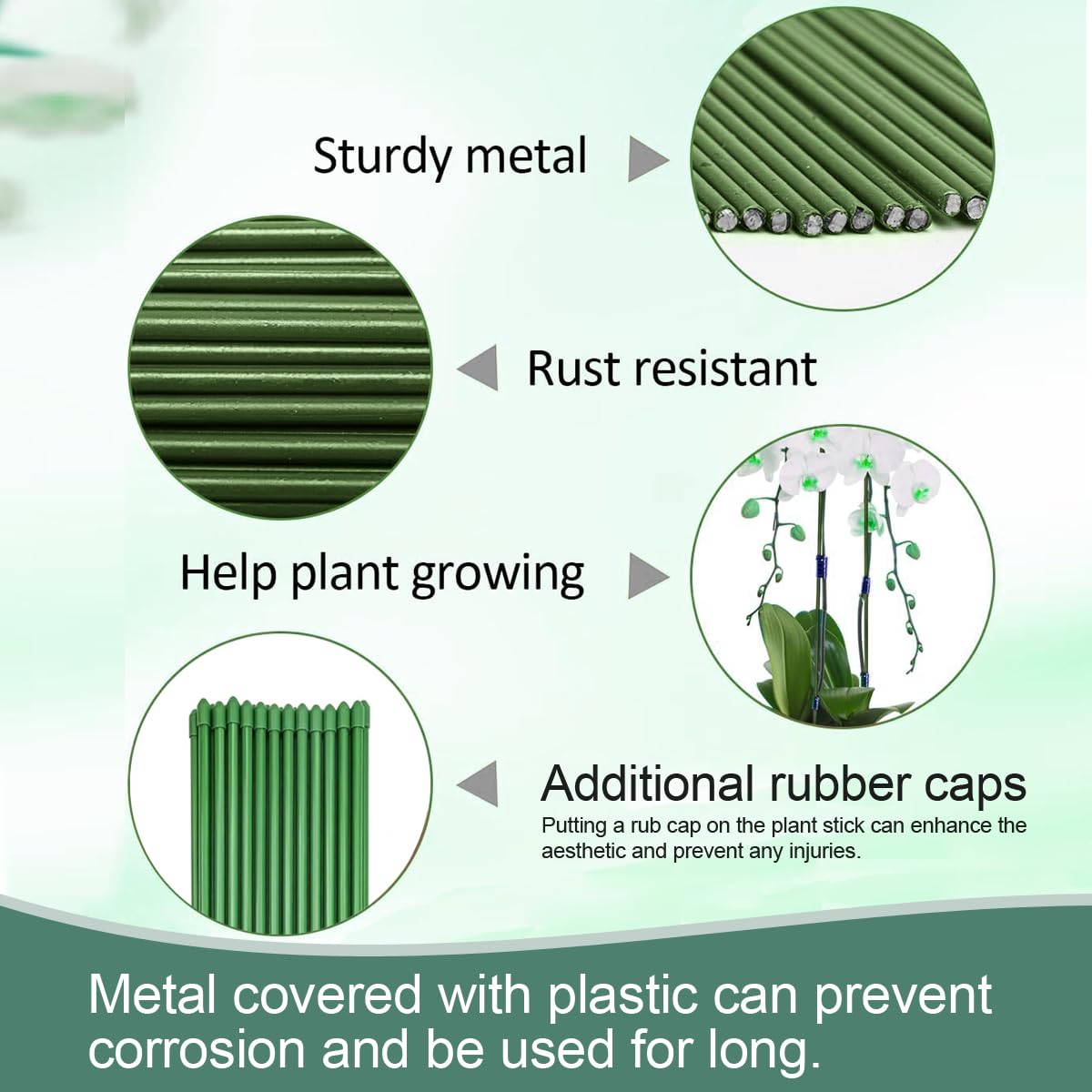 LeJoy Garden plant stake clips included for secure growth.