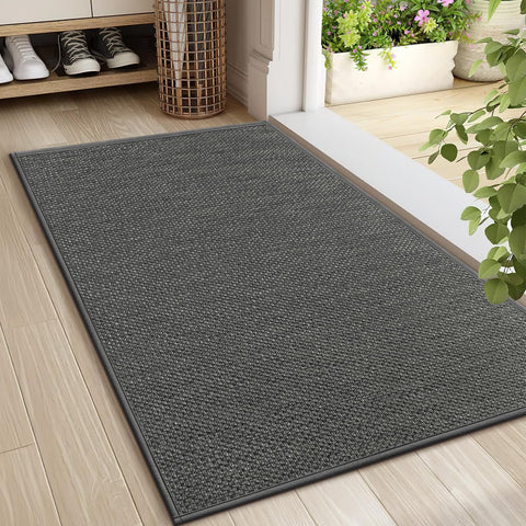 LEKEEPGO door mat absorbent-polyester texture captures moisture at the entry