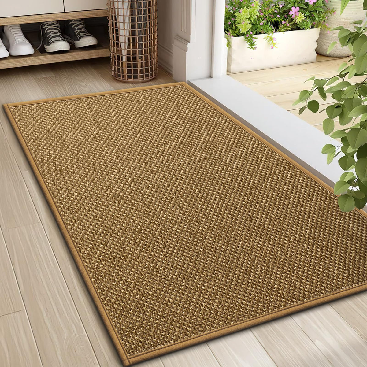 LEKEEPGO door mat 24x36 absorbent traps moisture and dirt at entry