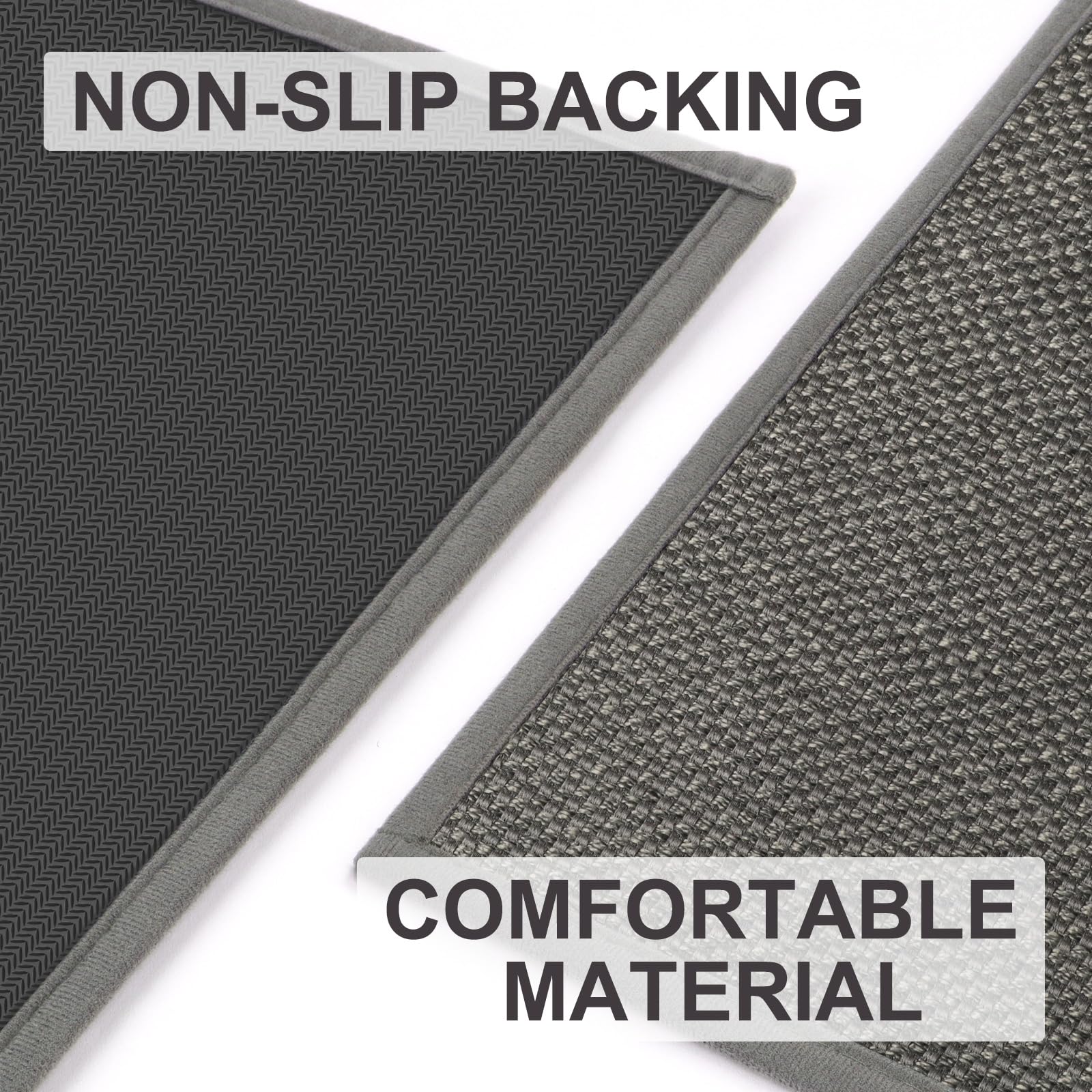 LEKEEPGO door mat low-profile-0-3-inch fits under doors smoothly