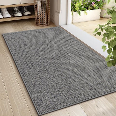 LEKEEPGO door mat 24x36 at entry with durable, welcoming appeal.