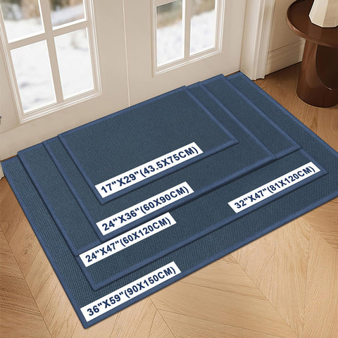 LEKEEPGO door mat with non-slip backing prevents movement at entryways.