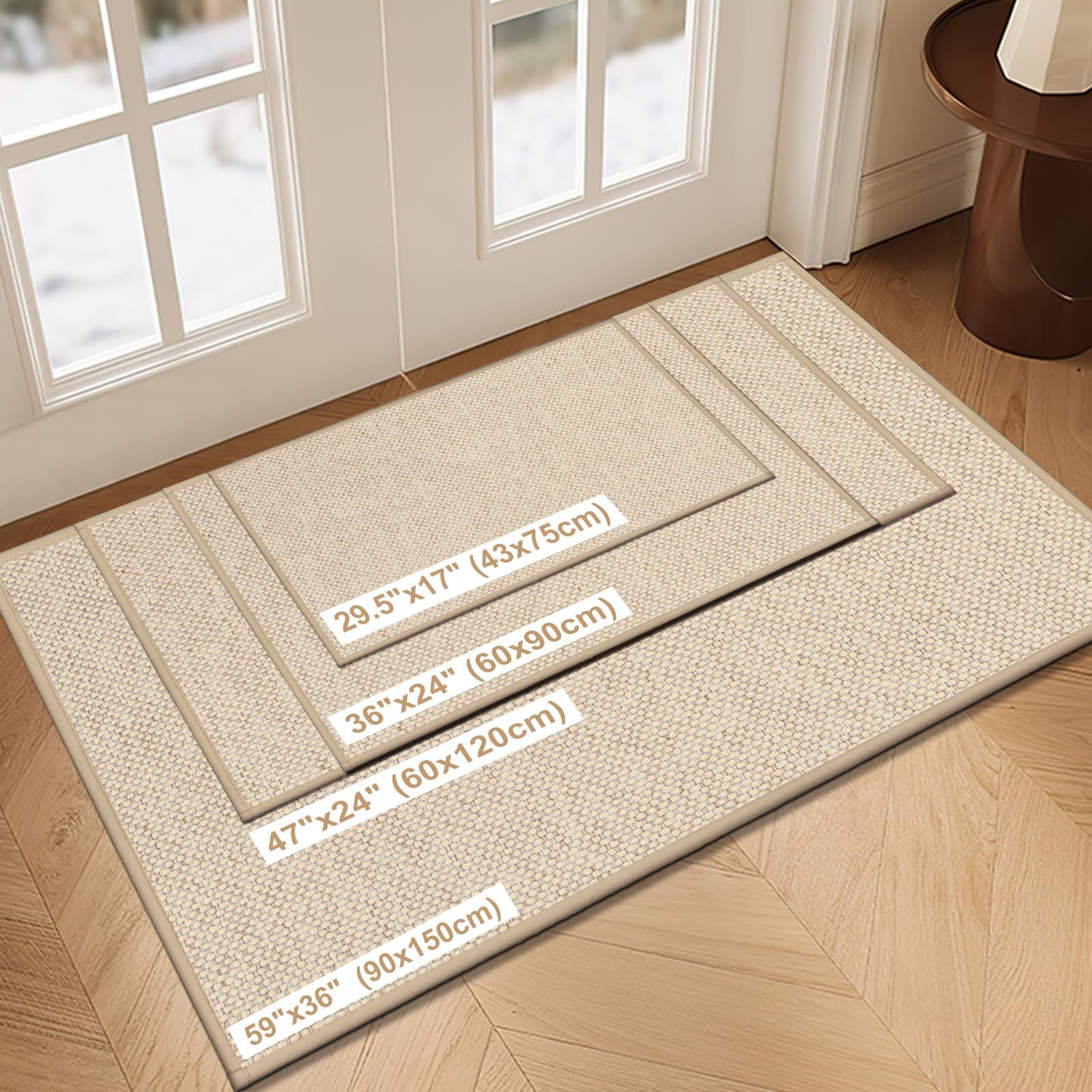 LEKEEPGO door mat close-up fiber reveals absorbent texture for fast moisture pickup