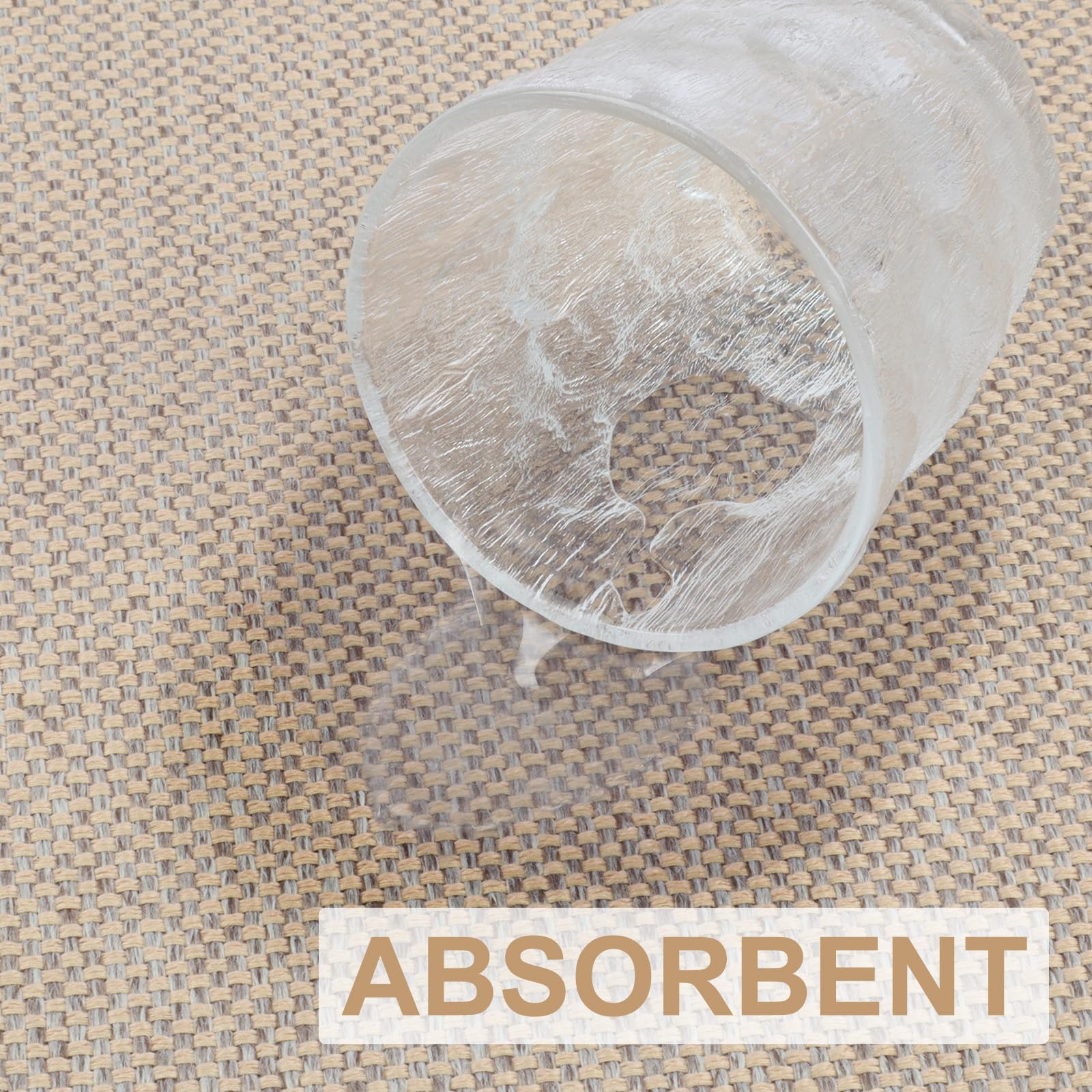 Absorbent LEKEEPGO mat keeps entry clean in rain and mud.