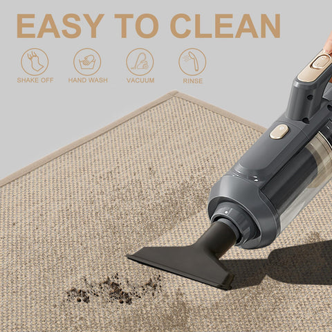 LEKEEPGO door mat easy-clean image suggests shake out, vacuum, or hose rinse