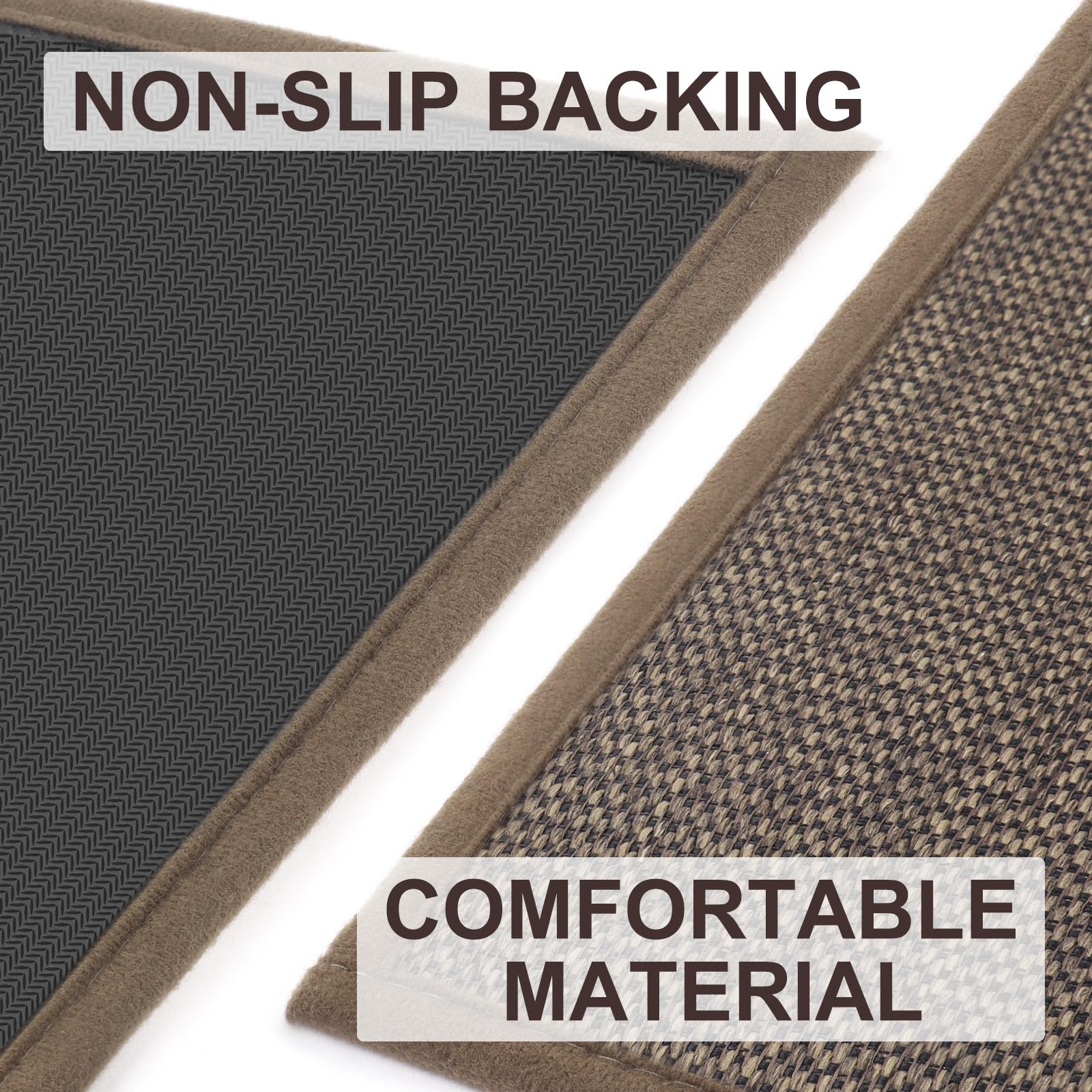 LEKEEPGO door mat low-profile design fits under doors smoothly.