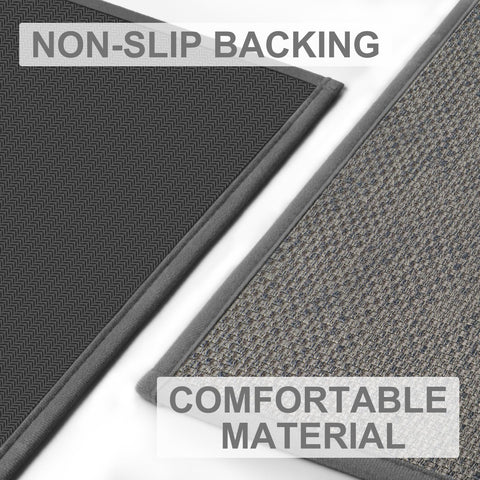 LEKEEPGO door mat demonstrates a low-profile 0.3-inch height for under-door clearance.