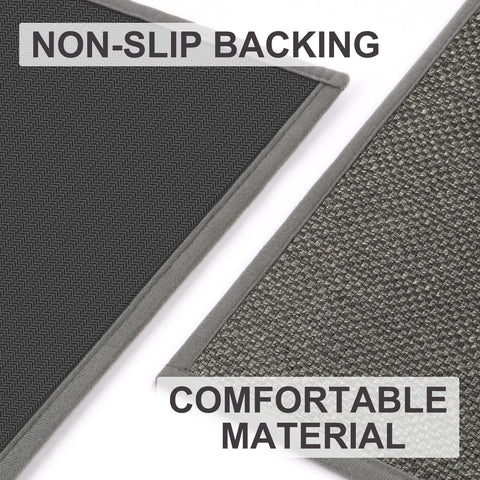 LEKEEPGO door mat non-slip backing keeps placement secure.