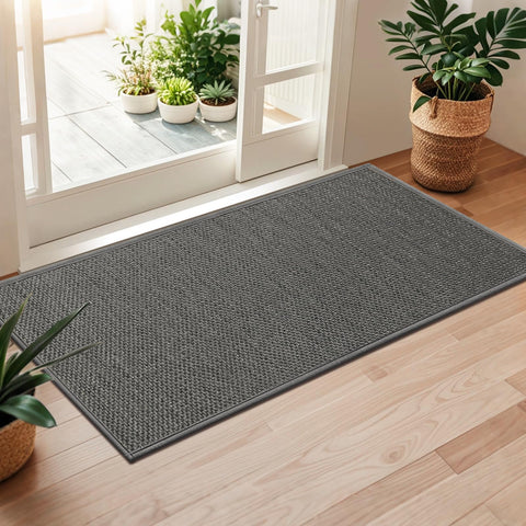 LEKEEPGO door mat non-slip backing for a secure entryway and safer hallways.