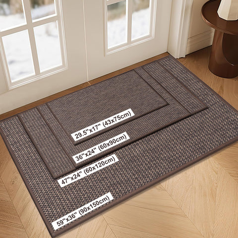 LEKEEPGO mat with non-slip rubber backing stays in place
