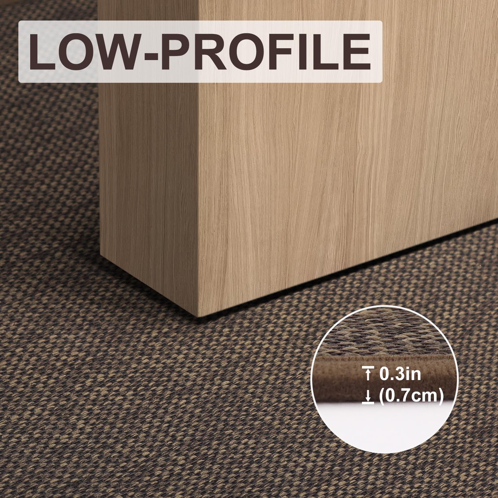 LEKEEPGO door mat weather-ready for rain, snow, and muddy footwear.