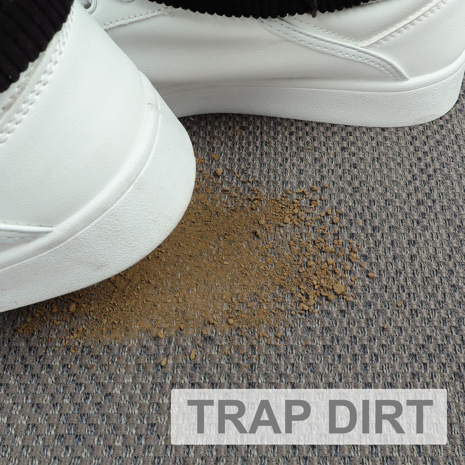 LEKEEPGO easy-clean entryway mat cleans quickly with shake, vacuum, or rinse.