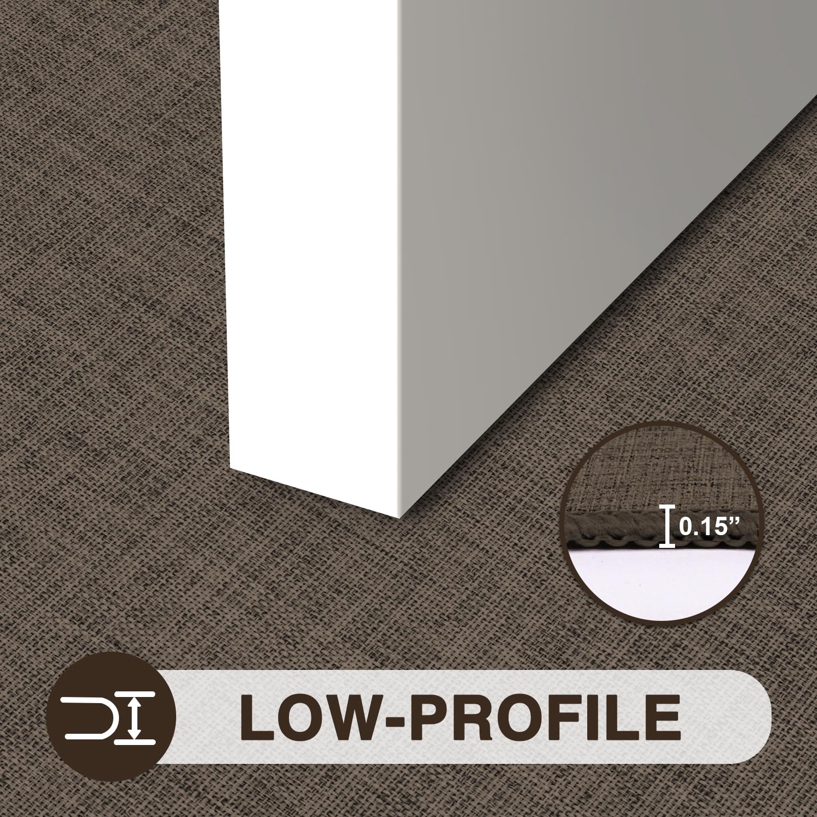 LEKEEPGO entryway roll image indicates packaging and roll shipment without creases