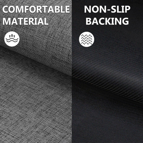 LEKEEPGO low-profile mat fits under doors without curling up