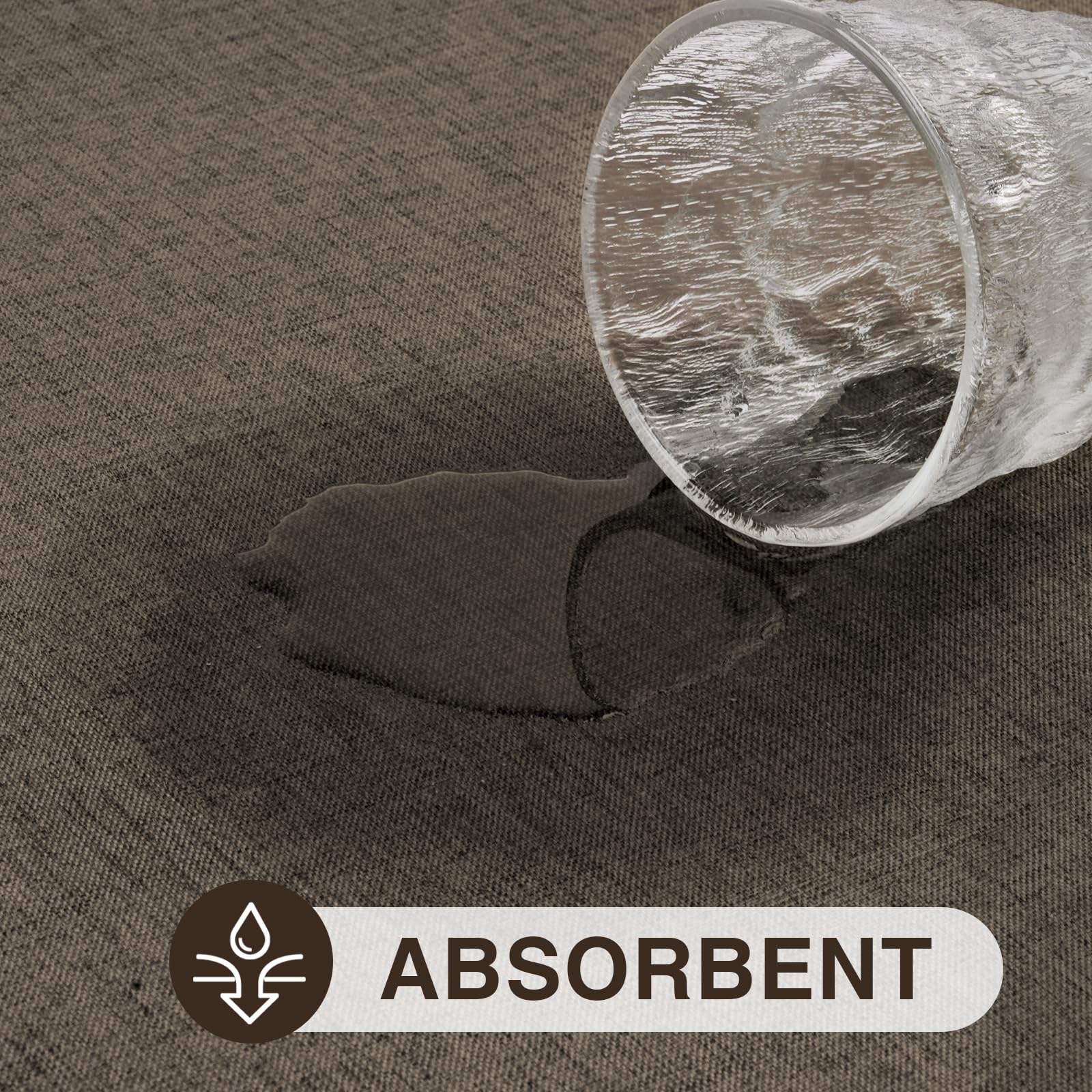 LEKEEPGO non-slip backing door mat demonstrates secure placement on clean floors for entryways