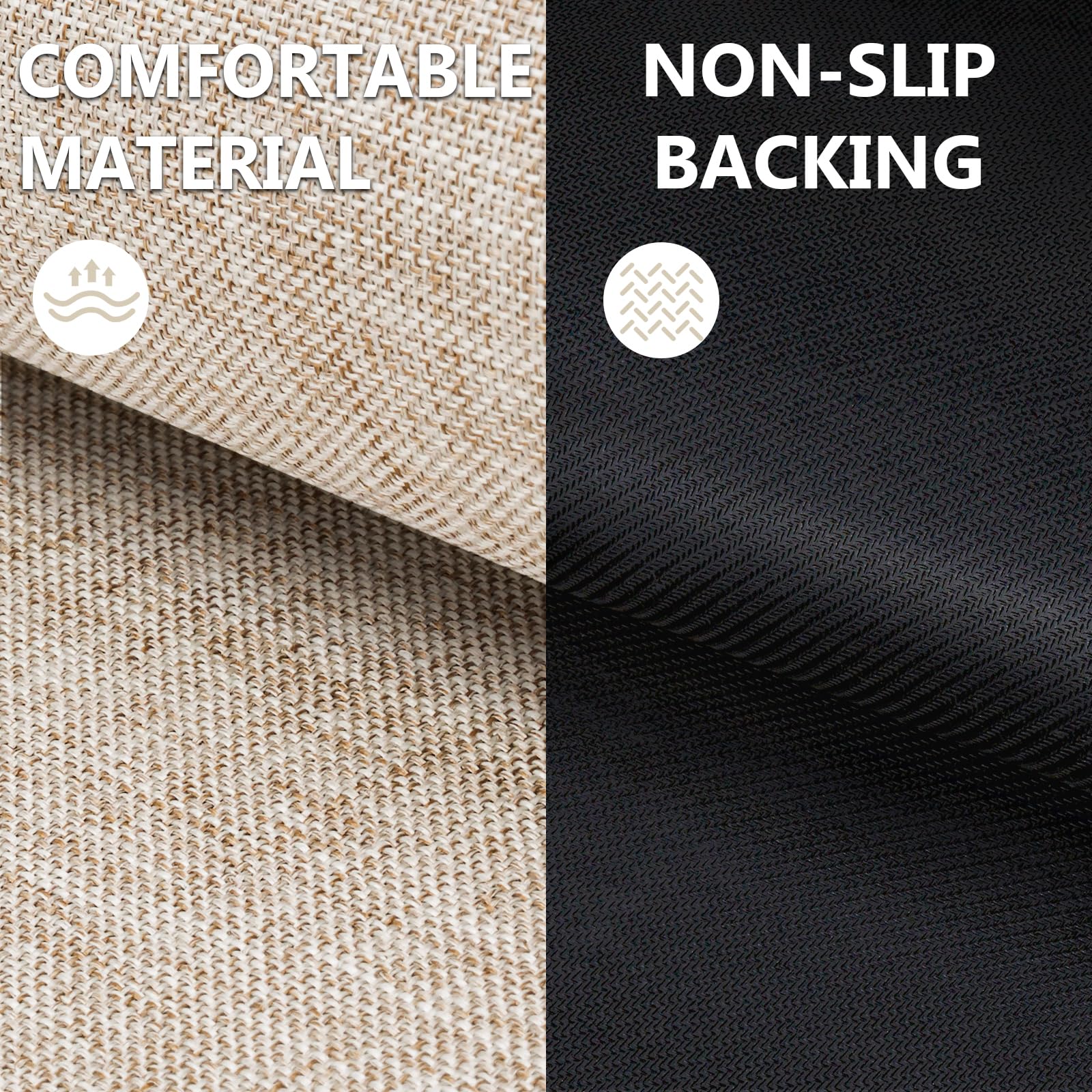 LEKEEPGO mat non-slip backing grips floors for safer entryways