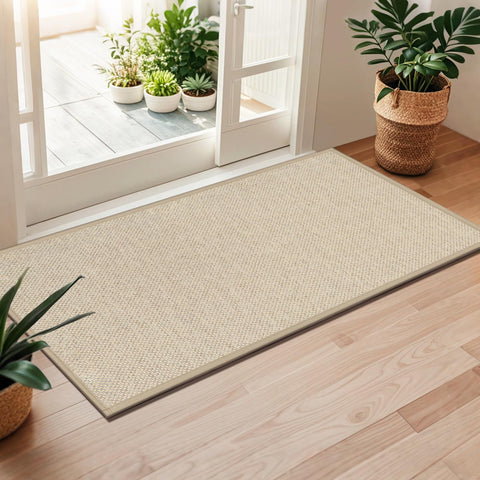 LEKEEPGO door mat front view demonstrates non-slip grip and moisture absorption for entryways.