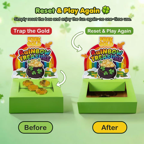 LEKSON rainbow design trap box highlighting eye-catching display.