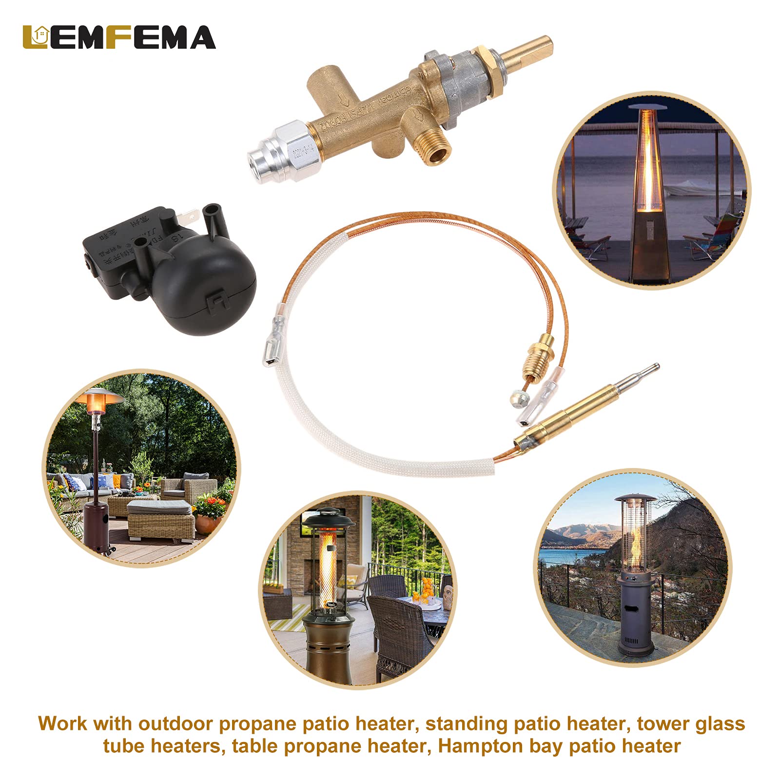 Lemfema easy-installation packaging demonstrates simple replacement process.