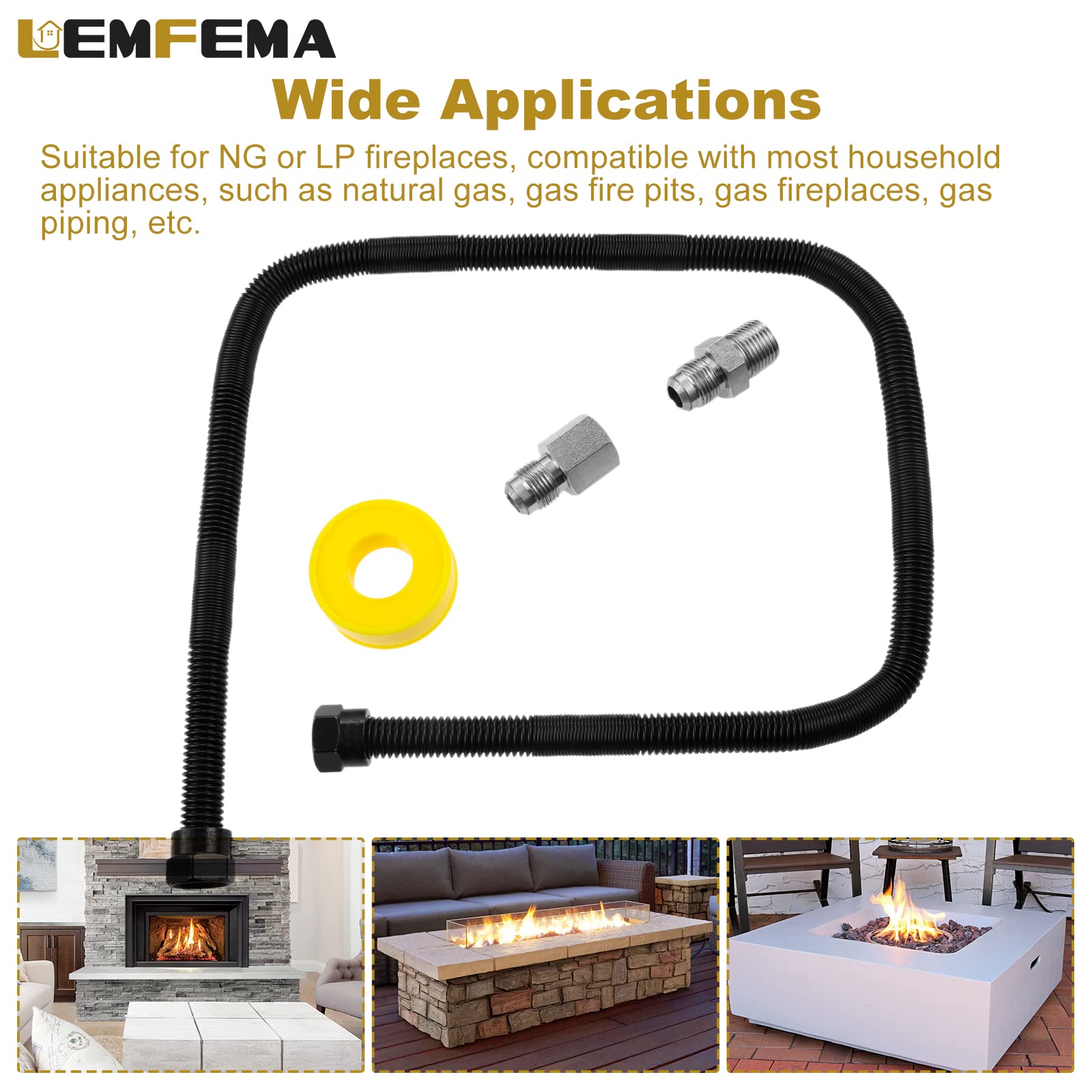 Lemfema non-whistle corrugated design reduces noise during operation