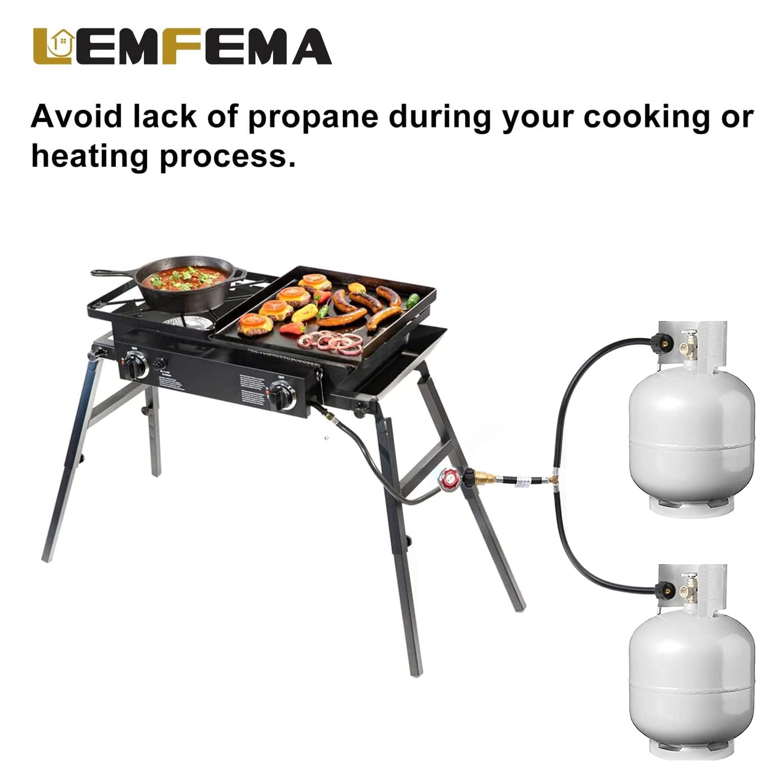 Lemfema installation test image shows soapy water check for leaks.