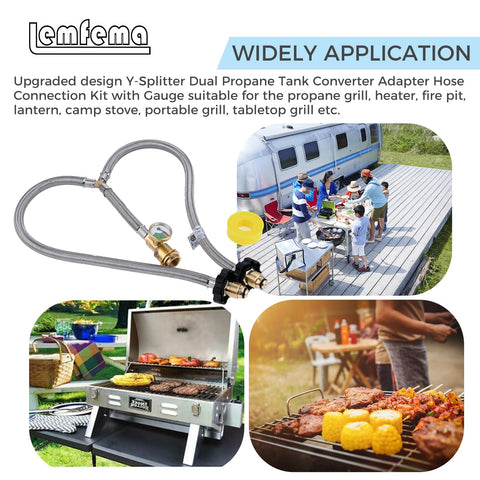 Lemfema safe-leak testing with soapy water ensures tight connections