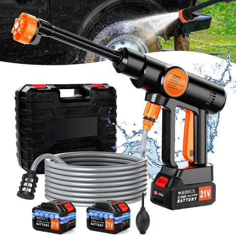 Lemolifys cordless pressure washer front view for portable outdoor cleaning