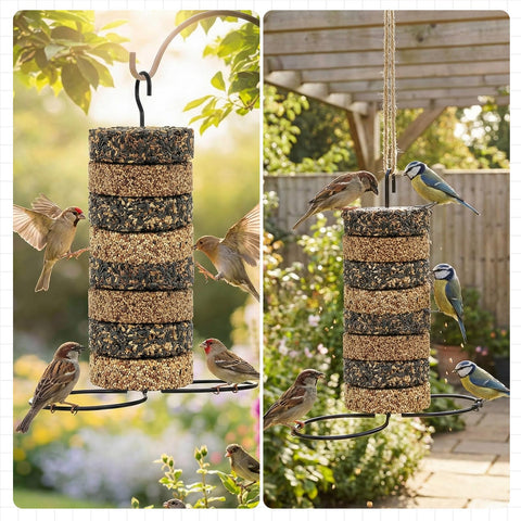 LemonRoad seed cylinder compatibility supports large and small bird foods.