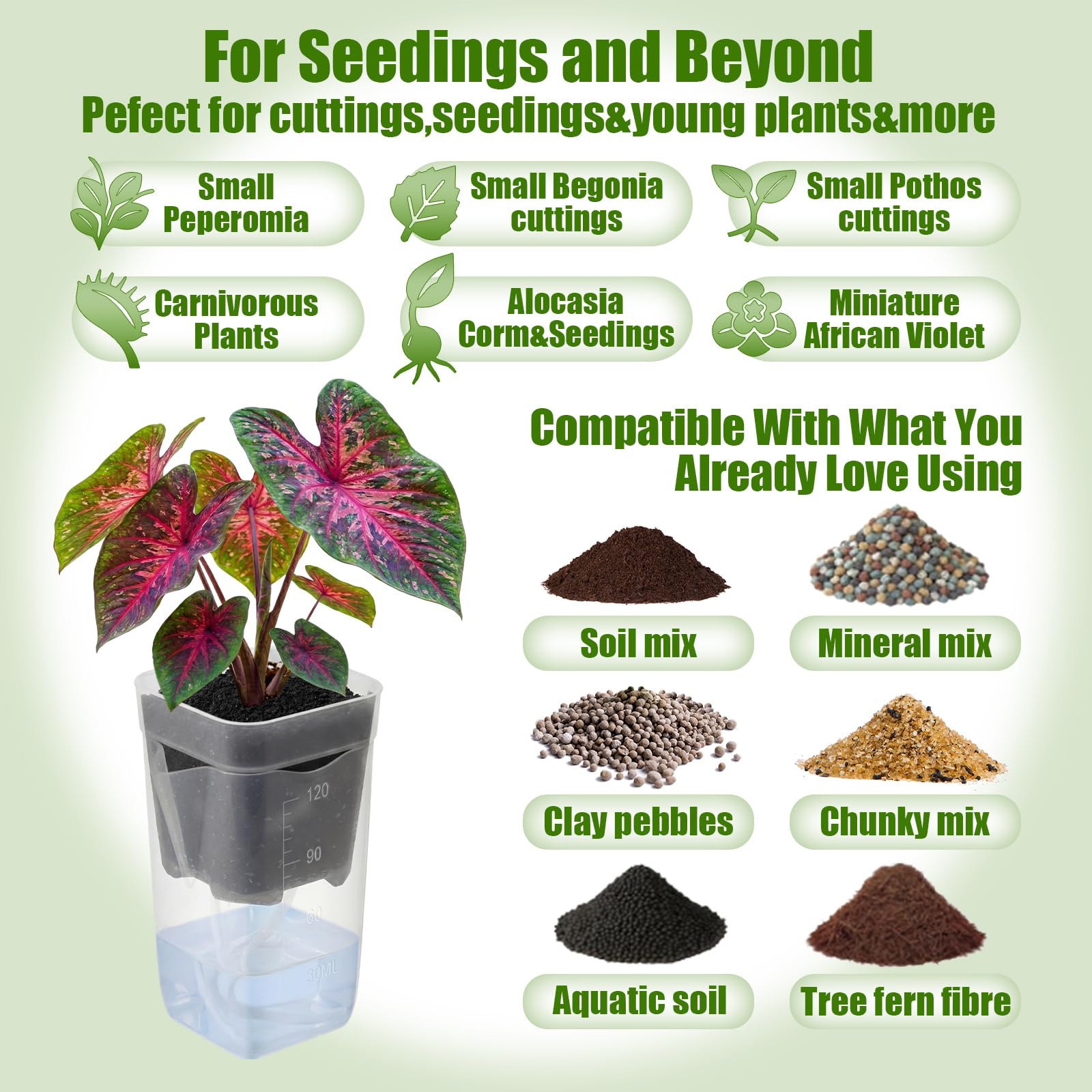 LemonRoad mini measuring cups included for accurate watering