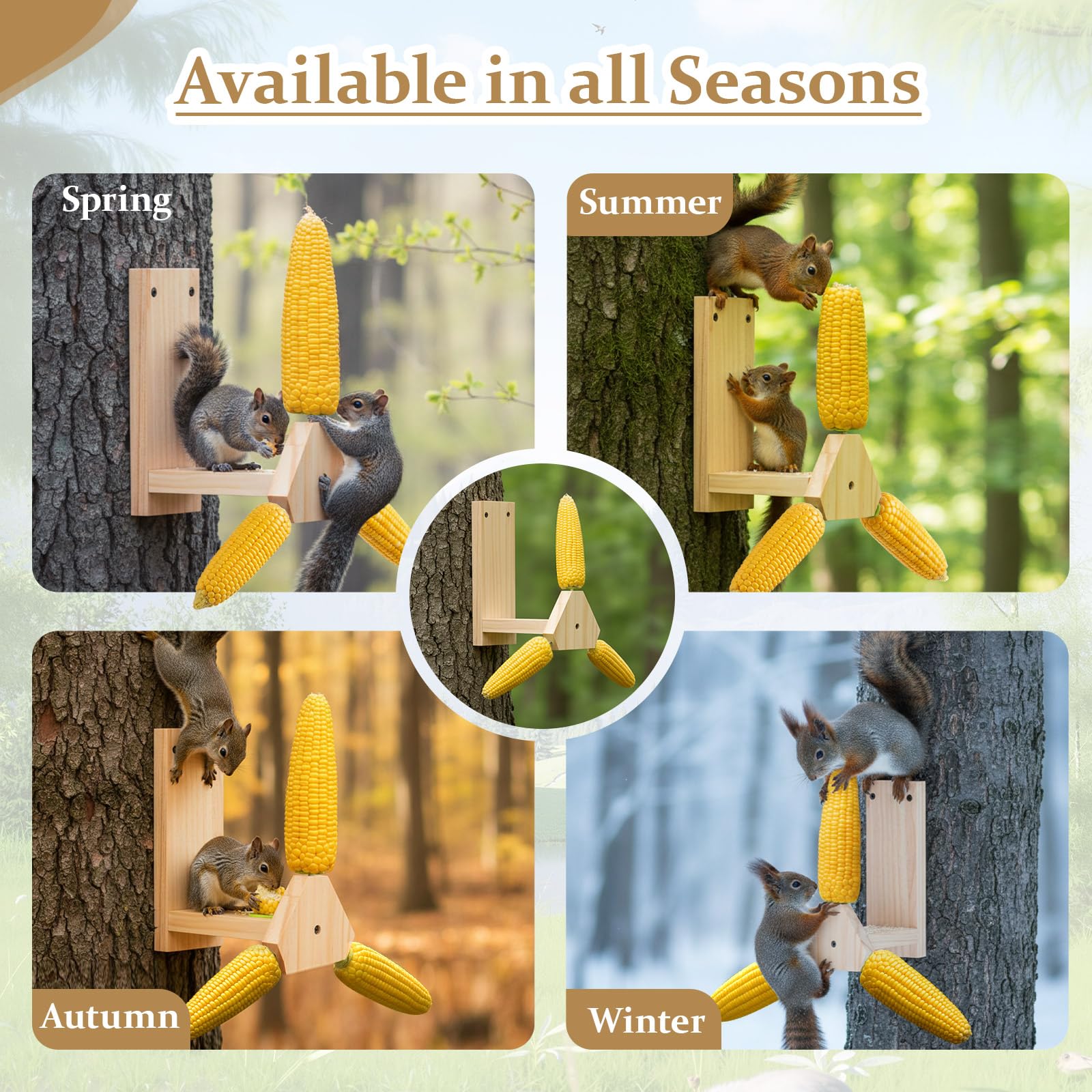 LemonRoad Squirrel Spinner rotates smoothly for interactive wildlife feeding.