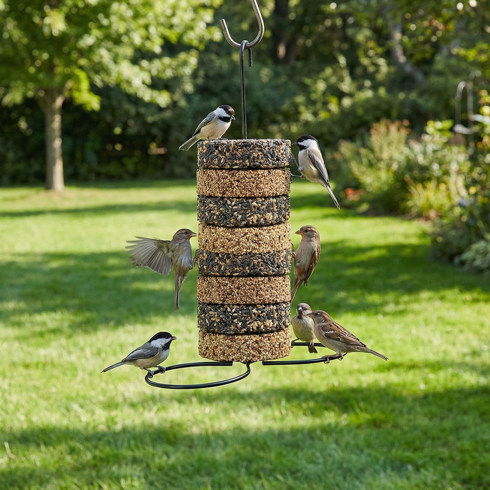 LemonRoad top-hook design enables flexible hanging on branches or hooks.