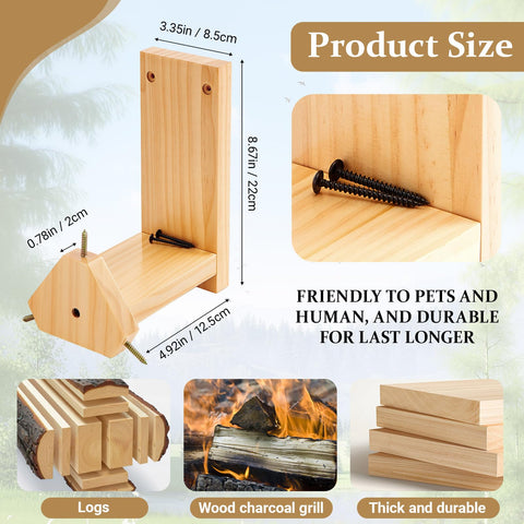 LemonRoad Wooden feeder backrest provides stability during windy days.