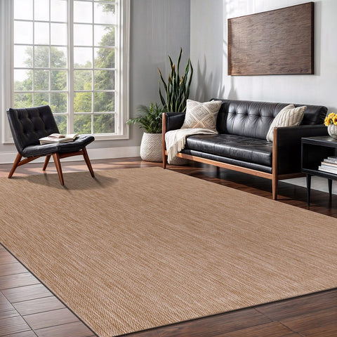 Lena Rug lightweight and washable, quick refresh between guests