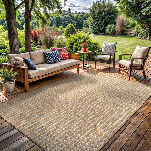 Lena Rug washable with hose or mild detergent for quick refresh.