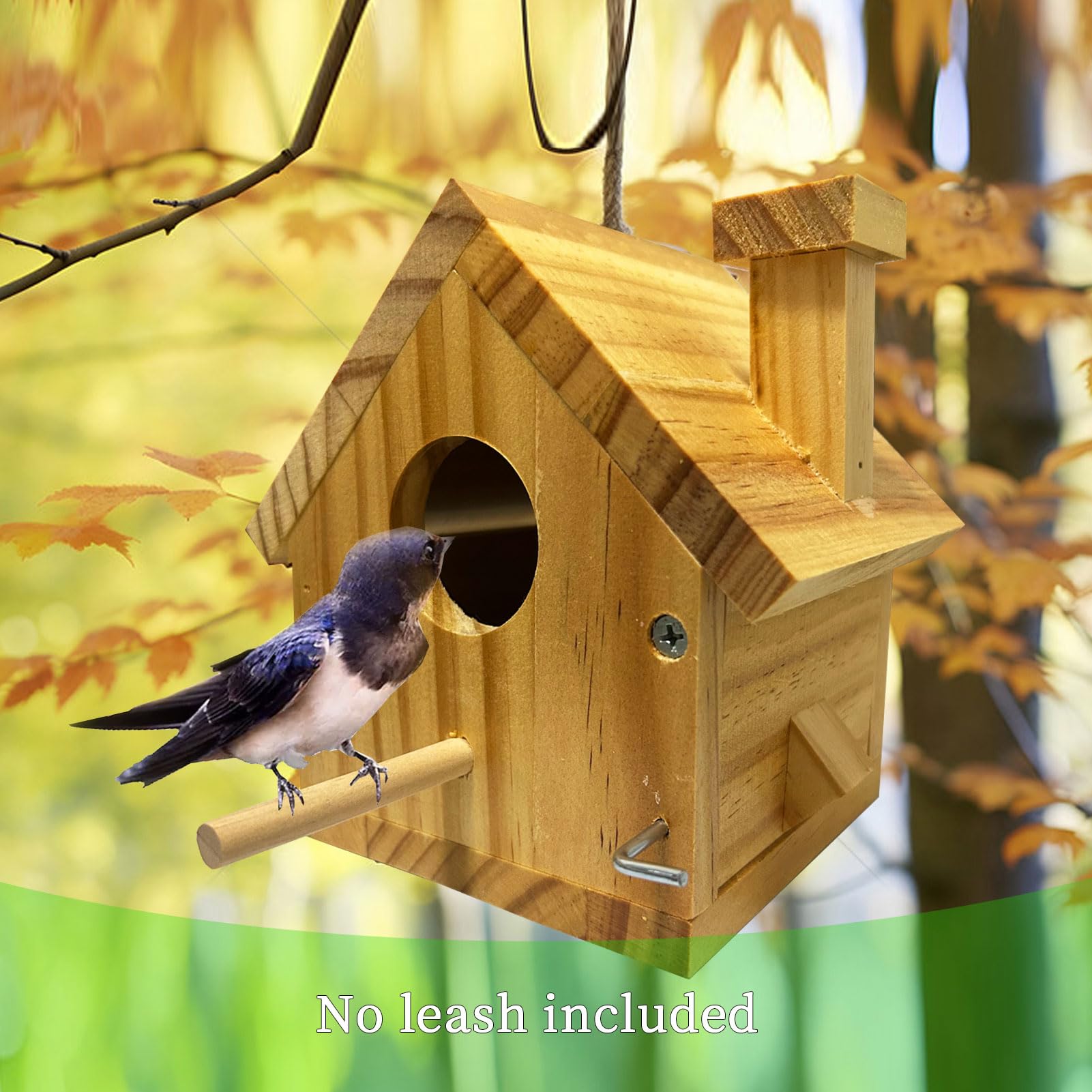 LENEDI bird house entrance diameter 1.57 inches for small species