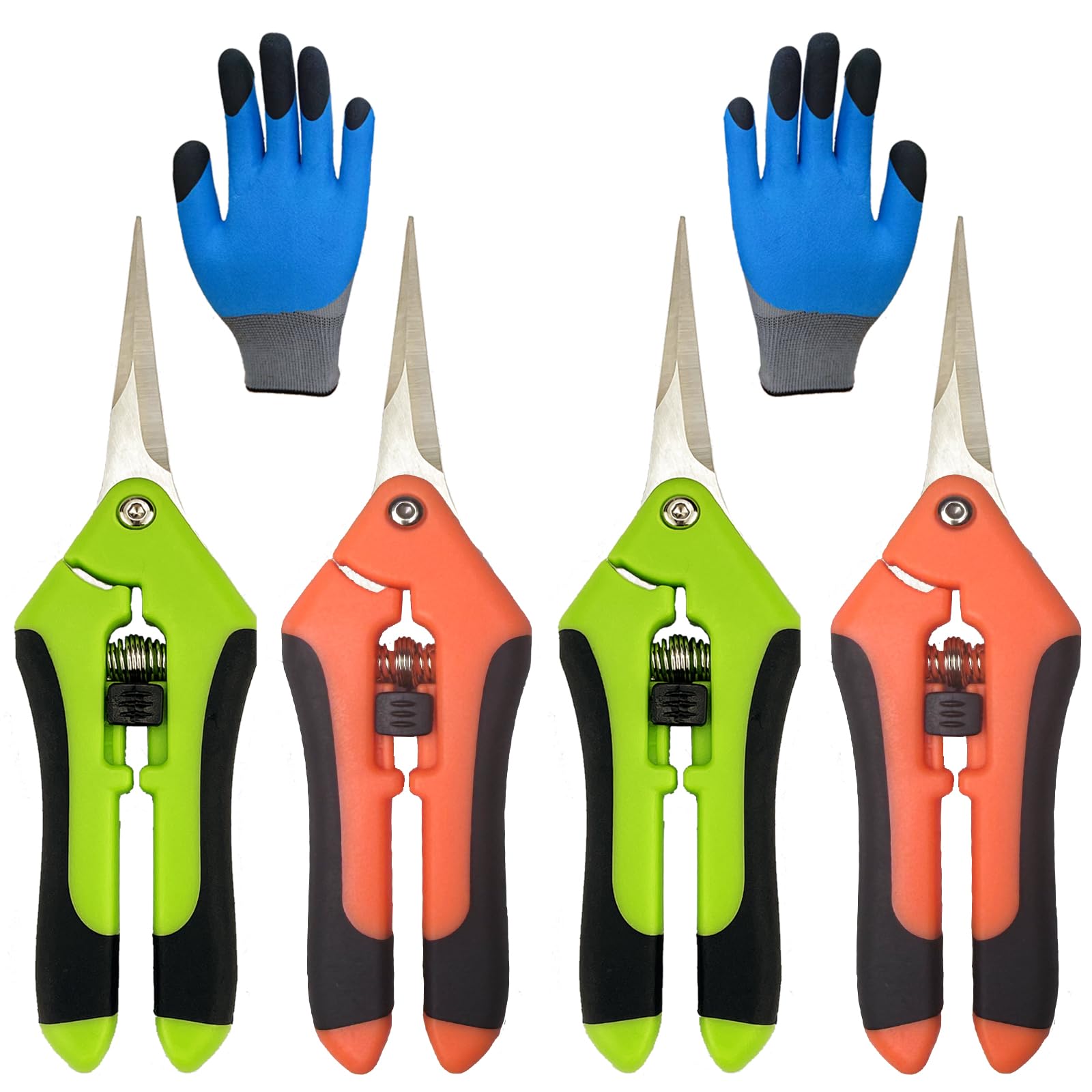 Lengnoyp 5-pack pruning shears for precise pruning, ideal for flowers and herbs.