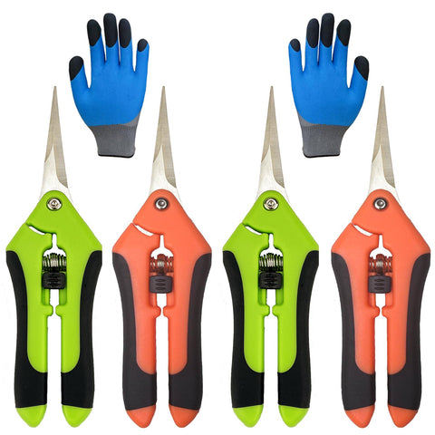 Lengnoyp 5-pack pruning shears for precise pruning, ideal for flowers and herbs.