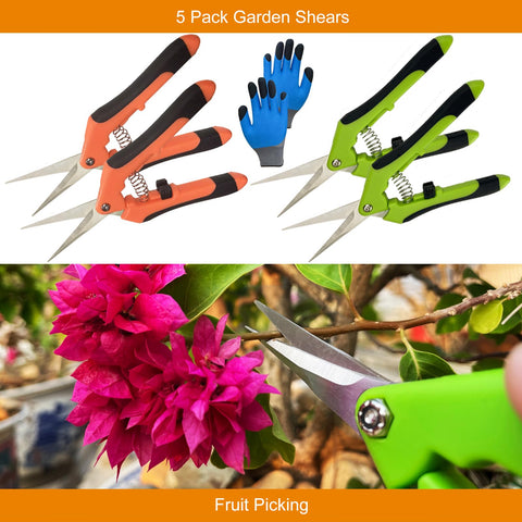Lengnoyp garden gloves protect hands during cleanup and delicate trimming work.