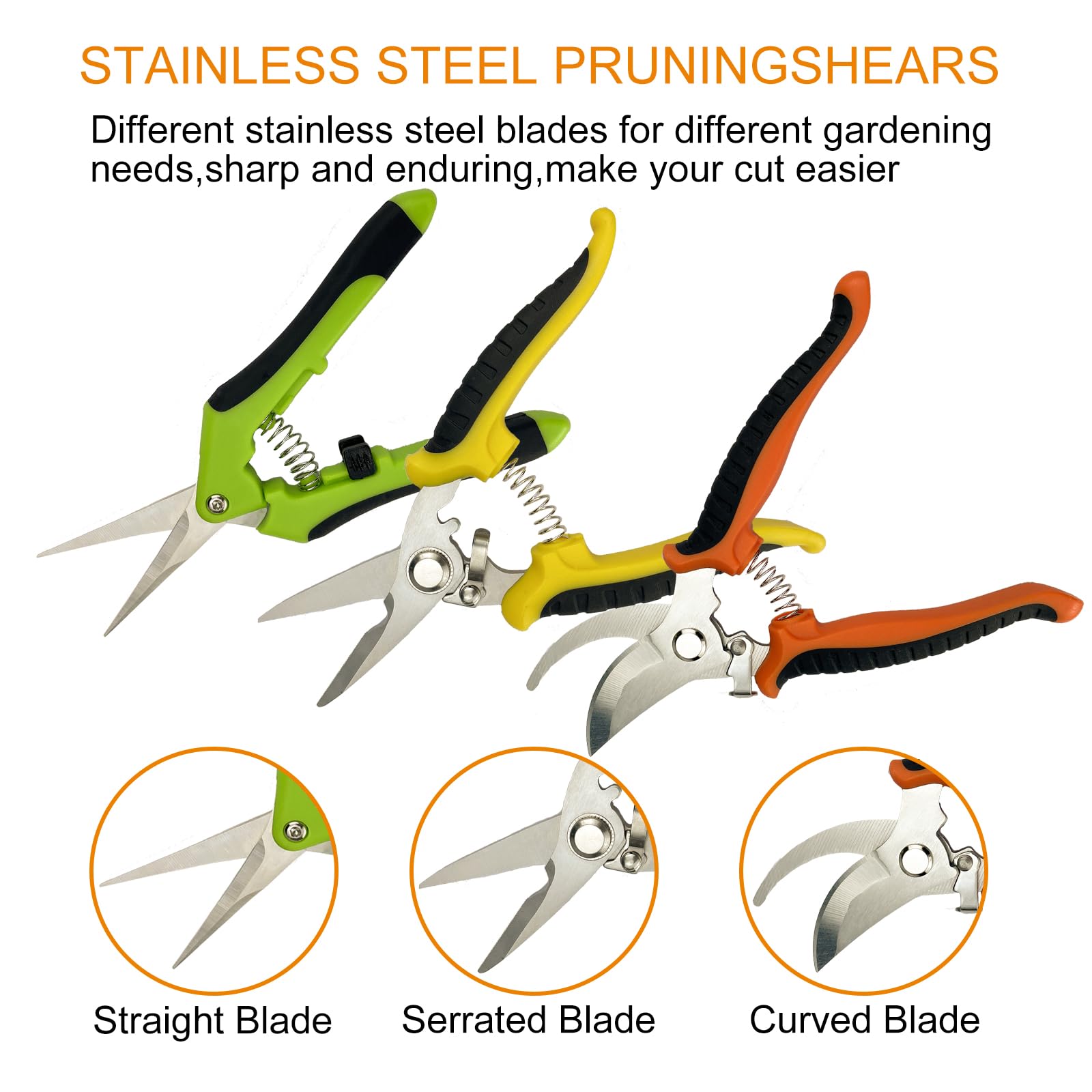 In-use Lengnoyp pruning set demonstrates comfortable grip during pruning.