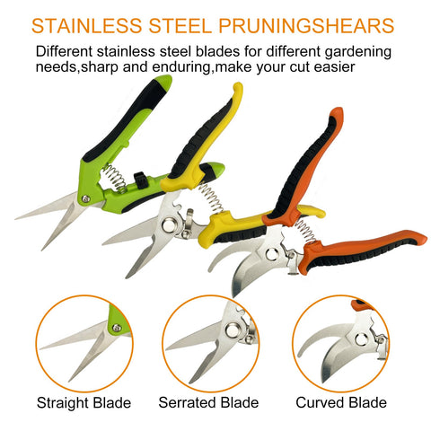 In-use Lengnoyp pruning set demonstrates comfortable grip during pruning.